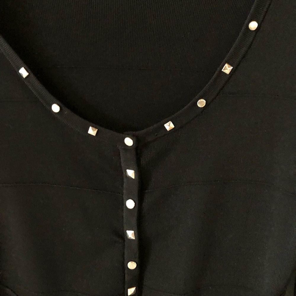 Cach Jersey Button Up Blouse - image 5